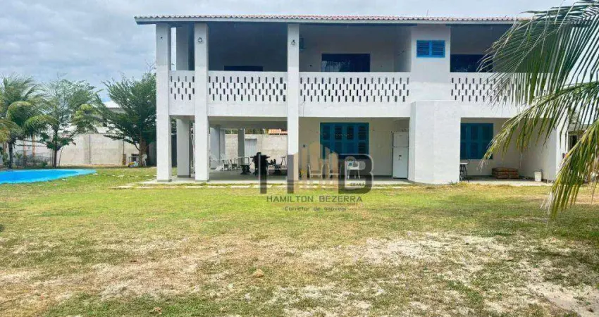 Casa duplex com piscina alugar por diária - casa com 6 suítes para alugar, 350 m² por r$ 1.250,00 - marina do morro branco - beberibe/ce