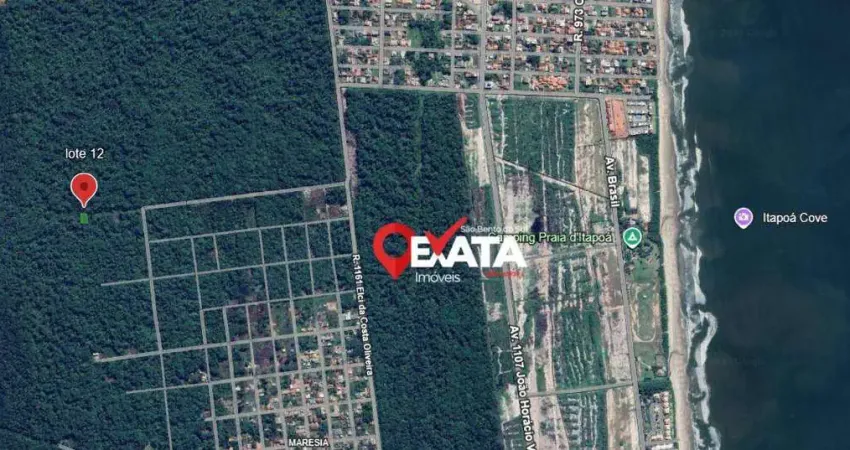 Terreno à venda para investimento, 352 m² por r$ 50.000 - jardim verdes mares de itapoá - itapoá/sc