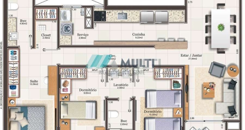 Apartamento com 3 quartos à venda na Avenida Brigadeiro da Silva Paes, 724, Campinas, São José