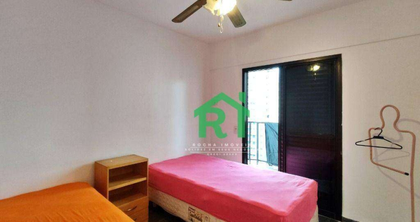 Apartamento com Sacada, 3 Dormitórios (2 Suítes), 1 Vaga, Área de Lazer, Jardim Astúrias, Guarujá/SP