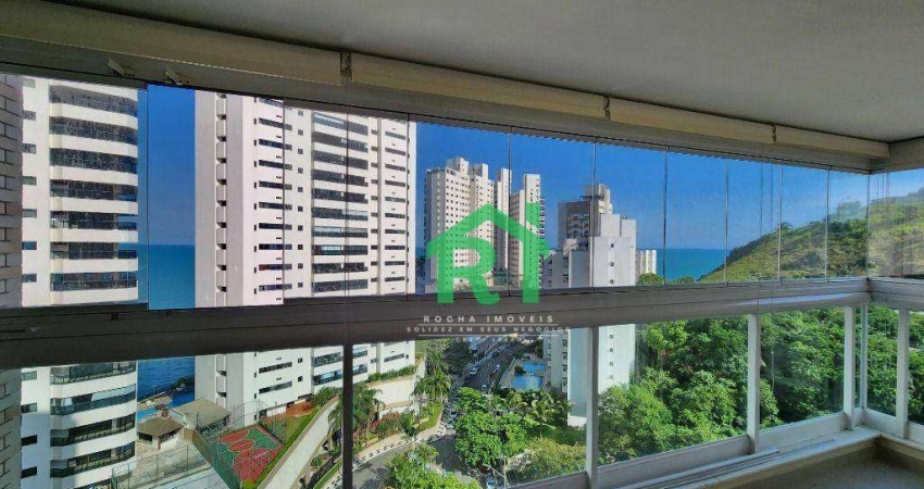 Apartamento Frente Mar, Varanda Gourmet, 2 Dormitórios (1 Suíte), 2 Vagas, Área de Lazer, Praia das Astúrias, Guarujá/SP