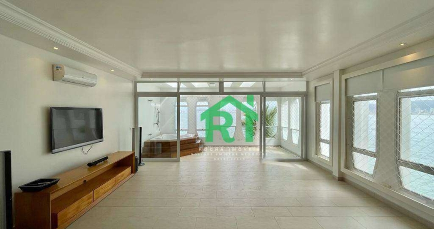 Apartamento Frente Mar, 3 Dormitórios (3 Suítes), 1 Vaga, Área de Lazer, Enseada- Guarujá/SP