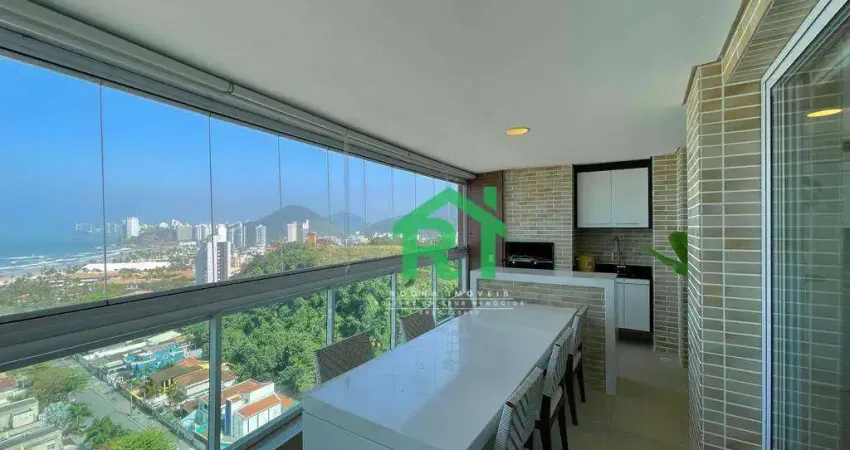 Apartamento Beira Mar, 3 Dormitórios (1 Suíte), 2 Vagas, Área de Lazer, Enseada, Guarujá/SP