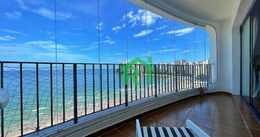 Apartamento Frente Mar, Vista Mar, 3 Dormitórios (1 Suíte), 1 Vaga, Jardim Astúrias, Guarujá/SP