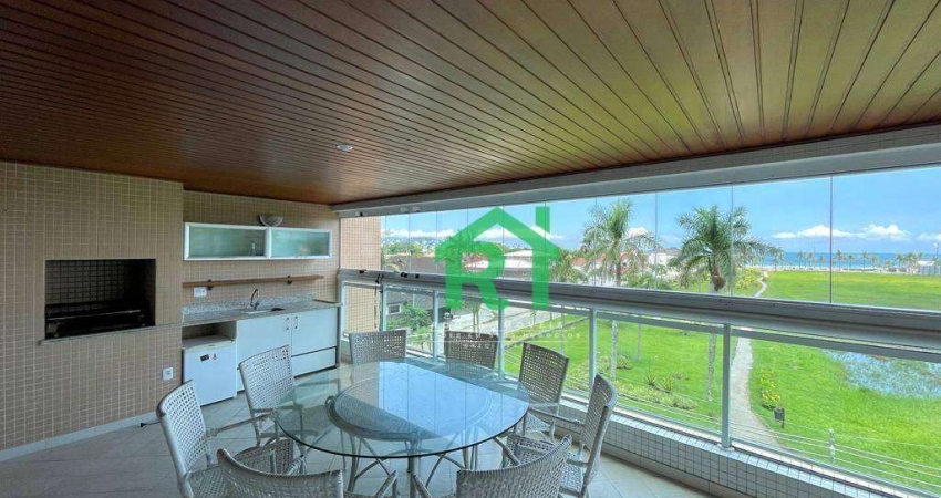 Apartamento Beira Mar, 4 Dormitórios (4 Suítes), 4 Vagas, Área de Lazer, Enseada, Guarujá/SP