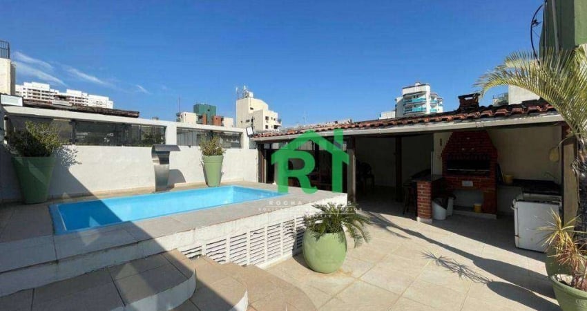 Cobertura com 4 quartos (2 suítes), 1 vaga e lazer à venda em Jardim Astúrias, Guarujá | Rocha Imóveis Guarujá