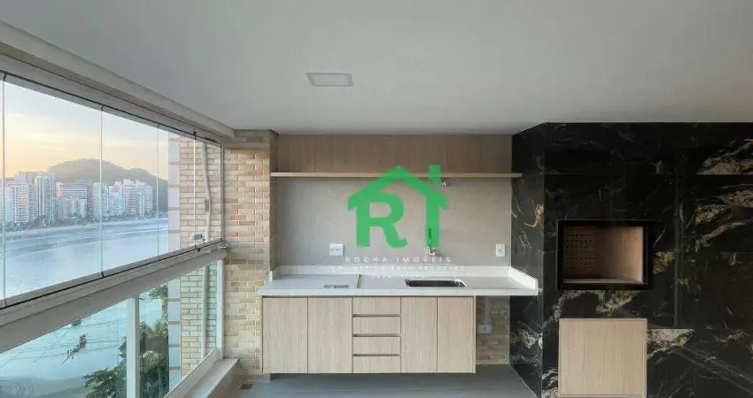 Apartamento frente mar com 3 quartos (3 suítes), 2 vagas e lazer à venda em Jardim Astúrias, Guarujá | Rocha Imóveis Guarujá