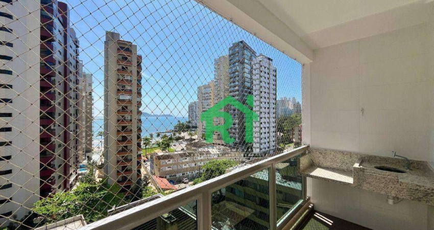 Apartamento com Vista Mar, 3 Quartos, 1 Vaga, Jardim Astúrias, Guarujá/SP
