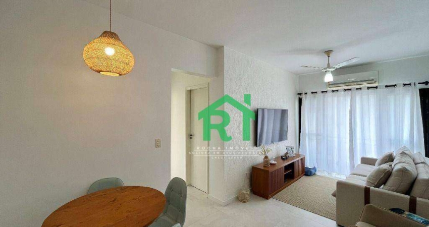 Apartamento Reformado, 2 Dormitórios (1 Suíte), 1 Vaga, Jardim Astúrias, Guarujá/SP