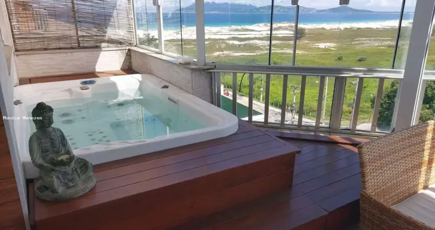 Cobertura para venda em cabo frio, balneario das dunas, 4 dormitórios, 2 suítes, 3 banheiros, 2 vagas