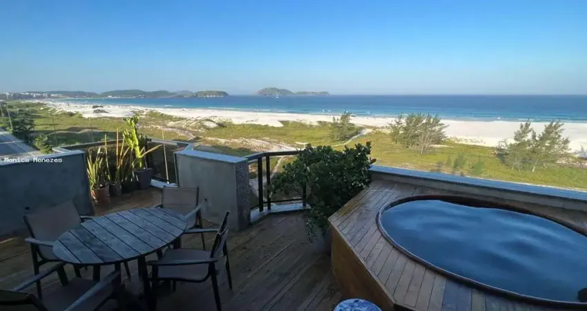 Cobertura para venda em cabo frio, praia do forte, 2 dormitórios, 2 suítes, 3 banheiros, 2 vagas