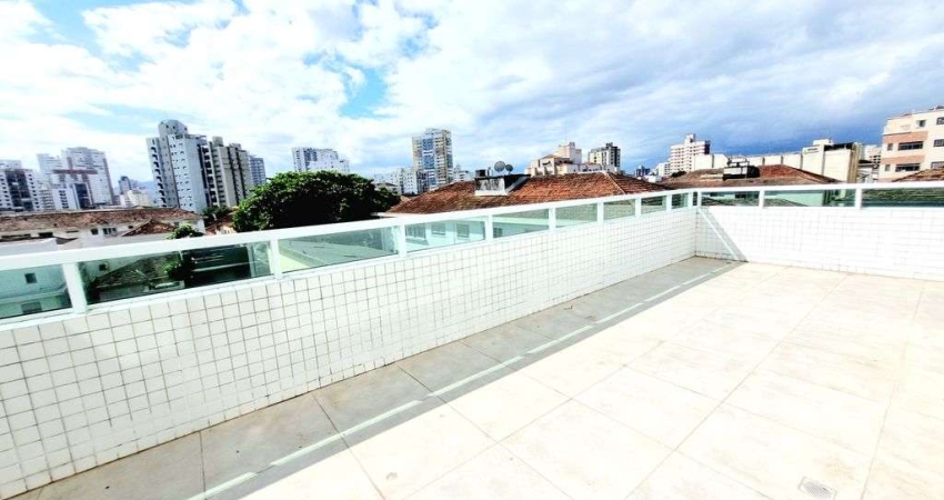 Apartamento Garden com 2 dormitórios no Embaré, em Santos