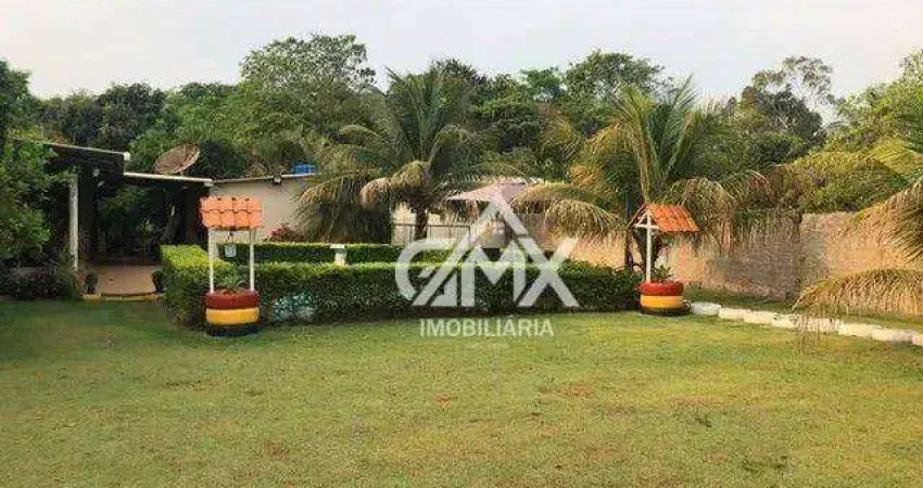 Chácara com 4 dormitórios à venda, 1202 m² por r$ 450.000,00 - rural - alvorada do sul/pr