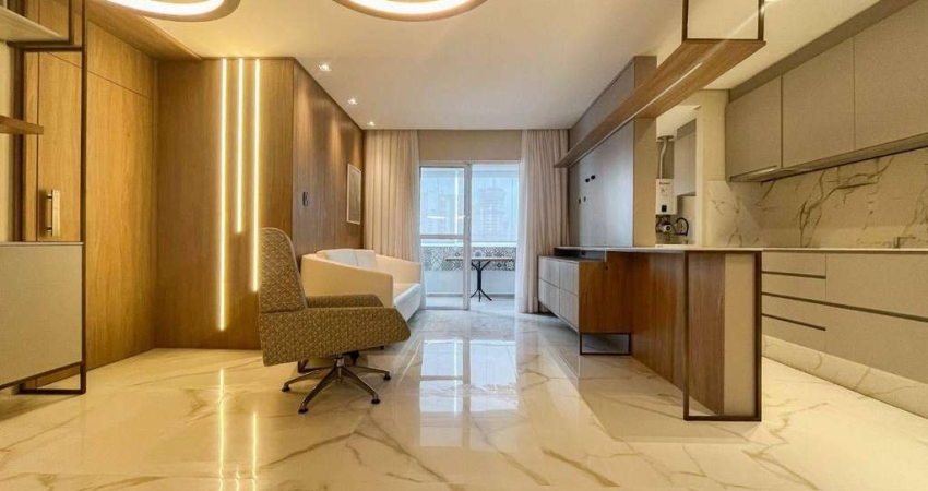 Apartamento mobiliado com 1 suíte e 1 dormitório no Centro de Itajaí