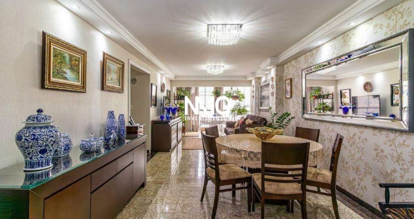 Apartamento quadra mar com vista com 01 suíte mais dois dormitórios