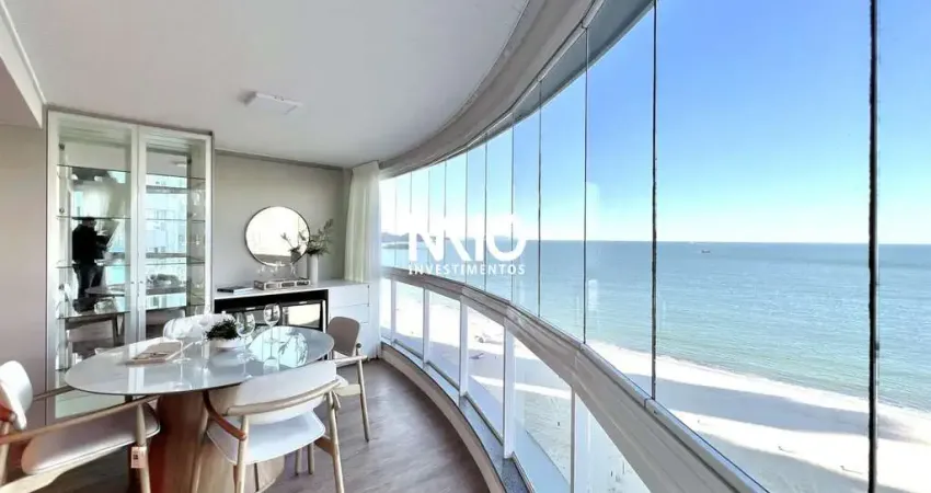 Apartamento frente mar de 3 dormitórios e 2 vagas todo reformado e mibiliado