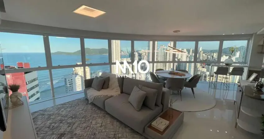 Apartamento finamente mobiliado com vista mar - balneário camboriú- entrada + 48
