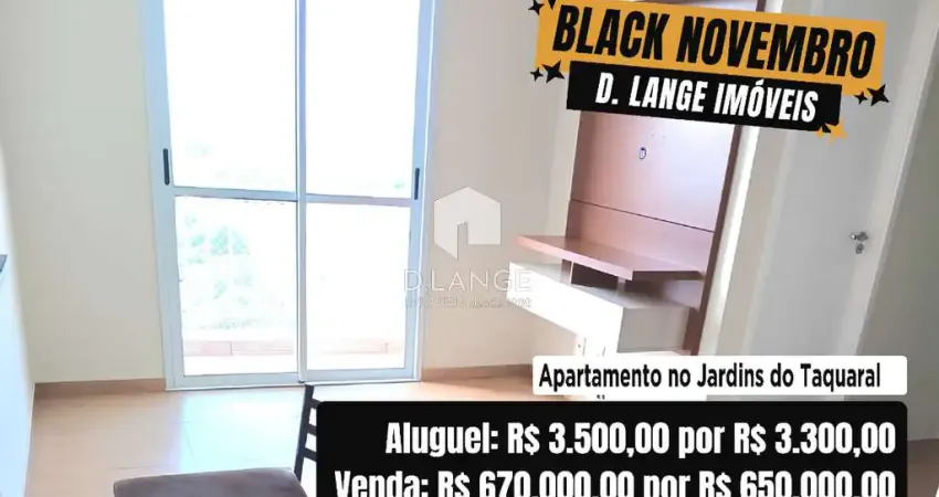 Apartamento mobiliado para alugar no bairro taquaral em campinas