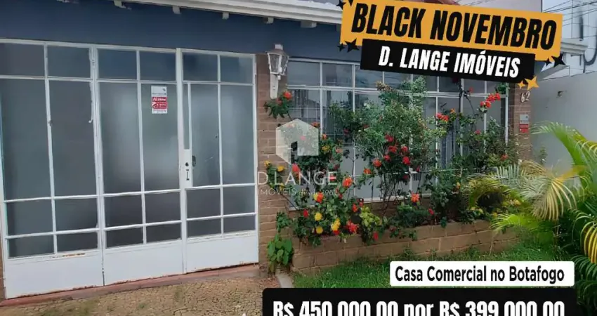 Casa comercial com 2 salas à venda na Rua Antônio Guimarães, 62, Botafogo, Campinas