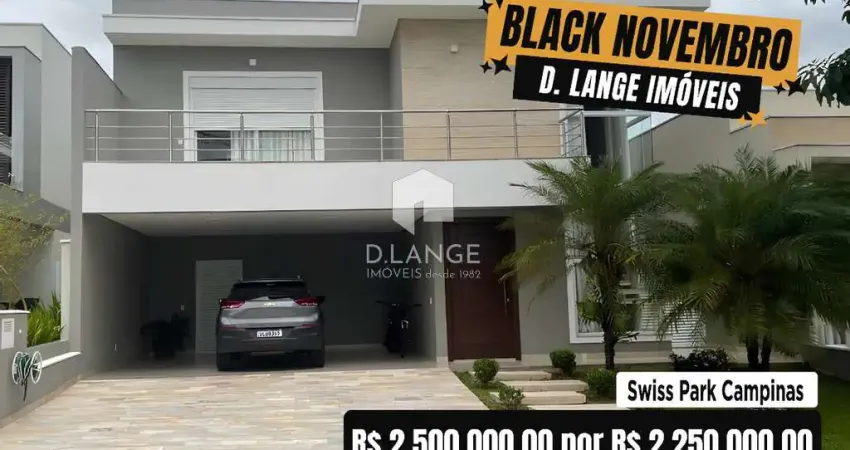 Casa em condomínio fechado com 3 quartos à venda na Avenida Dermival Bernardes Siqueira, 3724, Swiss Park, Campinas