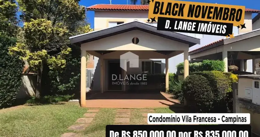 Casa em condomínio à venda no bairro santa cândida em campinas
