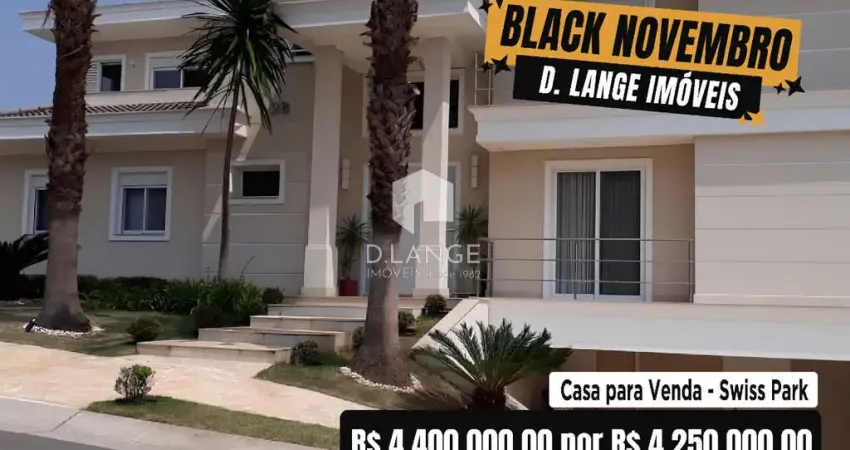 Casa em condomínio fechado com 3 quartos à venda na Avenida Dermival Bernardes Siqueira, 3713, Swiss Park, Campinas