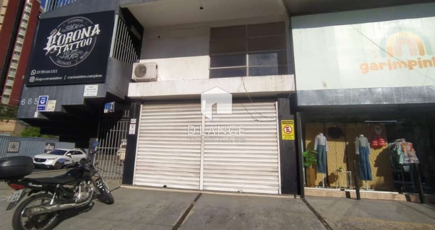 Salão comercial para locação no bairro Cambuí em Campinas