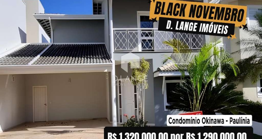 Casa em condomínio fechado com 3 quartos à venda na Avenida José Alvaro Delmonde, 100, Parque Brasil 500, Paulínia