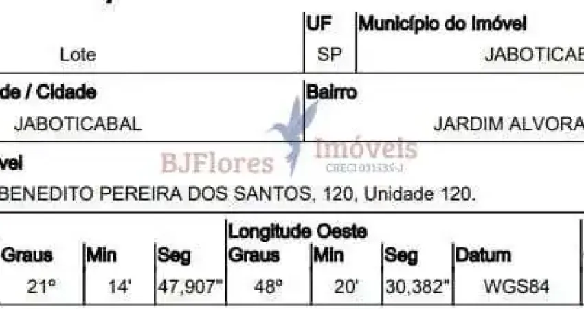 JABOTICABAL - JARDIM ALVORADA