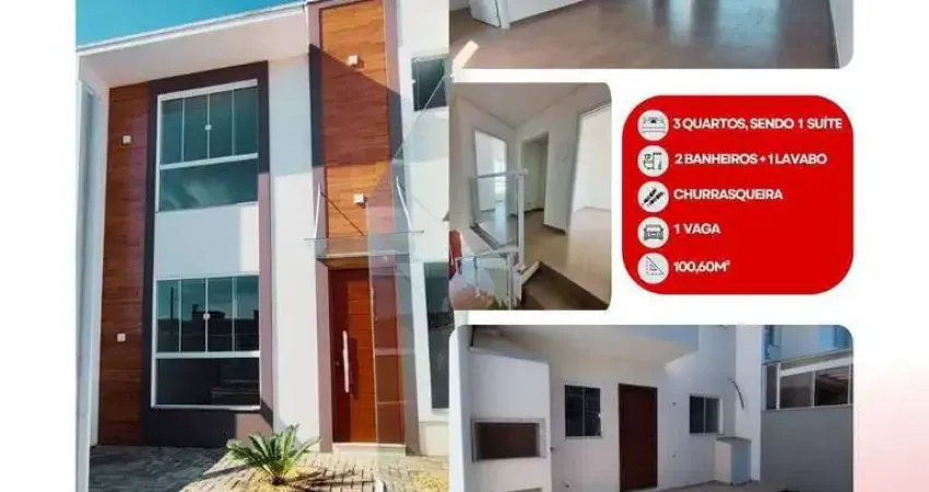 Lindo Sobrado Alto Padrão, 03 dormitórios uma suíte, Meia Praia Navegantes
