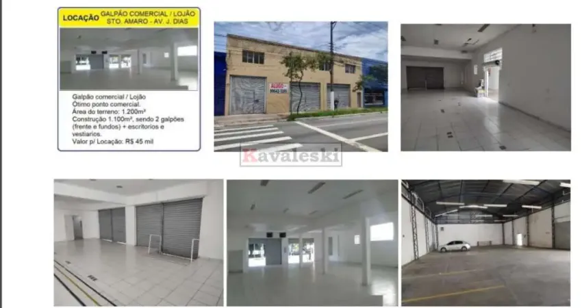 Barracão / Galpão / Depósito para alugar na Avenida João Dias, --, Santo Amaro, São Paulo