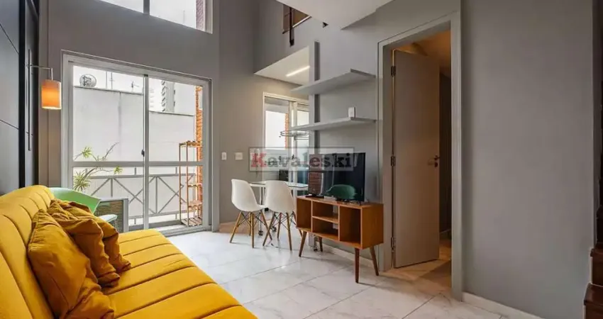 Locação de apartamento duplex de 1 quarto no paraiso com lazer