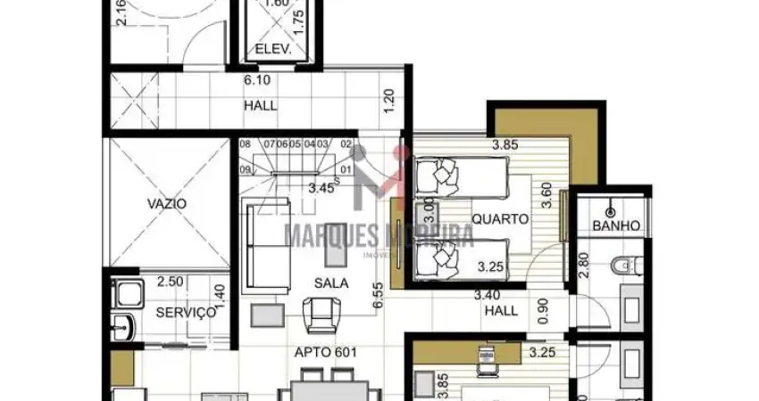 Apartamento com 2 quartos à venda na Rua Dante Brochado, 222, Boa Vista, Juiz de Fora