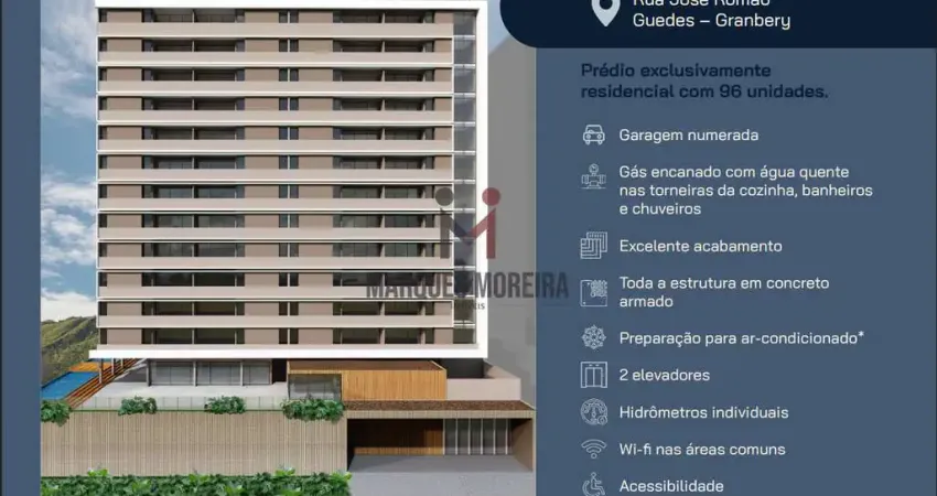 Apartamento com 2 quartos à venda na Rua José Romão Guedes, 147, Granbery, Juiz de Fora