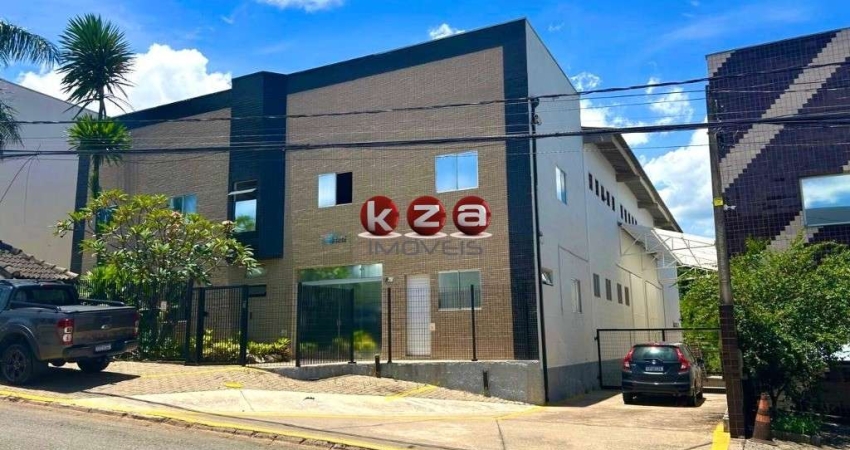 Barracão industrial em condomínio de alto padrão em Valinhos-SP: 6 salas, 6 banheiros, 4 vagas de garagem e 691,49 m² de área.