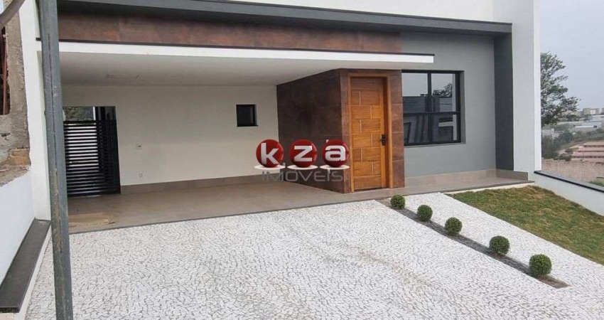 Casa térrea a venda com 3 suítes em condomínio à venda no Condomínio Bosque da Mata, Valinhos, piscina, 2 salas, 5 banheiros, 4 vagas, 185m²!