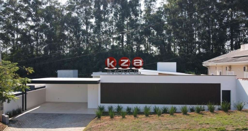Casa de luxo em condomínio à venda em Vinhedo-SP, Terras de Santa Teresa: 4 quartos, 2 suítes,, 5 banheiros, 4 vagas de garagem, 214m² de área.