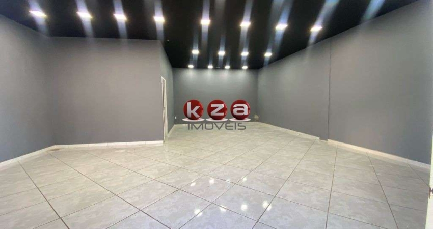 Salão Comercial para Locação em Valinhos-SP - Loteamento Residencial Santa Gertrudes: 1 Sala, 2 Banheiros, 3 Vagas de Garagem, 103m².