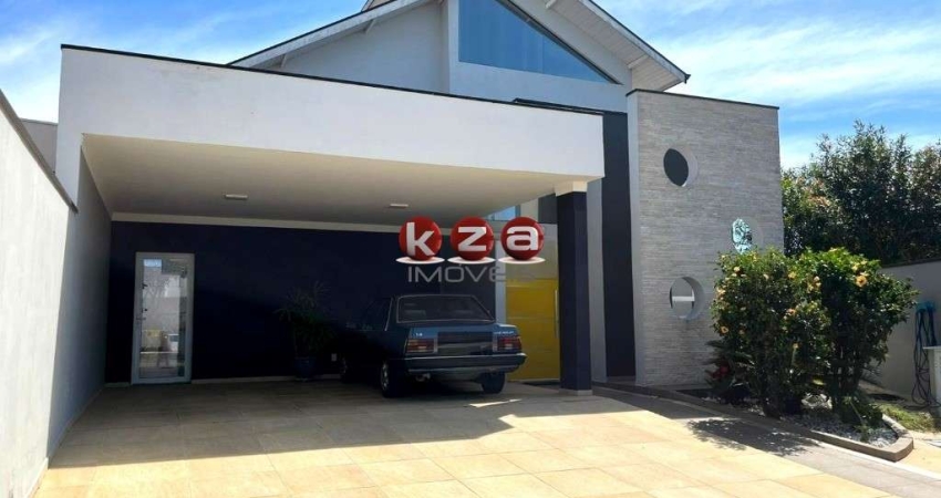 Casa de alto padrão à venda em condomínio exclusivo de Valinhos-SP, no Loteamento Residencial Santa Gertrudes: 3 quartos, 1 suíte, 2 salas, 3 banheiros, 2 vagas de garagem, 287,60 m².