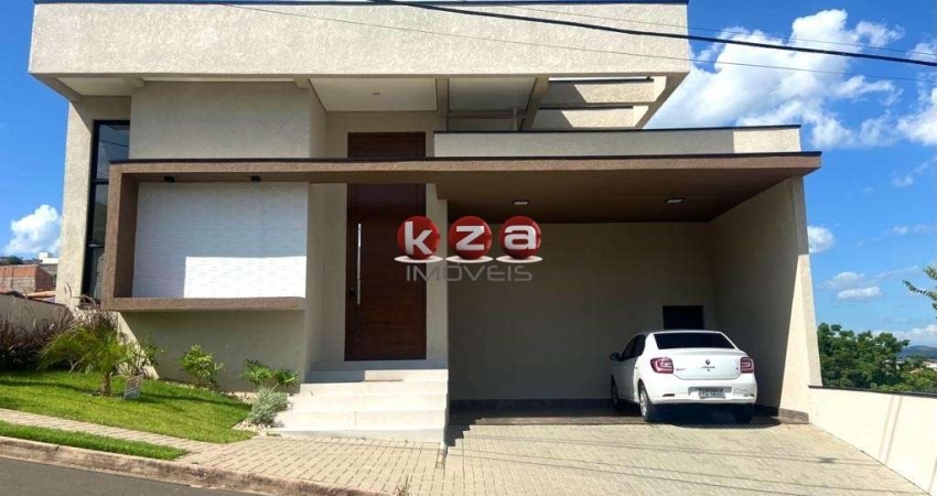 Casa em condomínio de alto padrão em Valinhos-SP, 3 quartos, 1 suíte, 2 salas, 4 banheiros, 2 vagas de garagem, 244m²