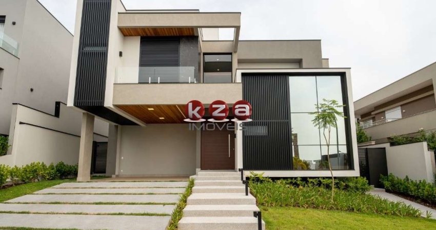 Imponente Casa de Luxo em Condomínio Alphaville Dom Pedro 3, Campinas-SP: 4 Quartos, 4 Suítes, 3 Salas, 6 Banheiros, 4 Vagas, 346m².