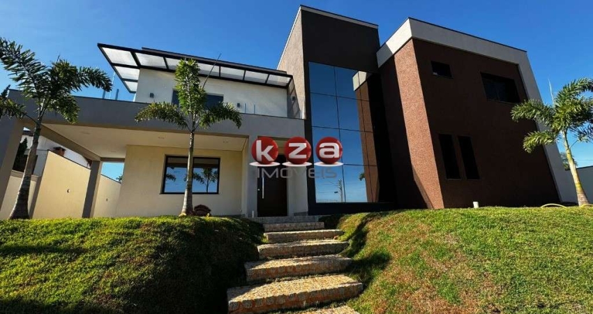 Casa de luxo em condomínio:  4 suítes, 3 salas, 6 banheiros, 4 vagas de garagem, 483m² em Valinhos-SP.