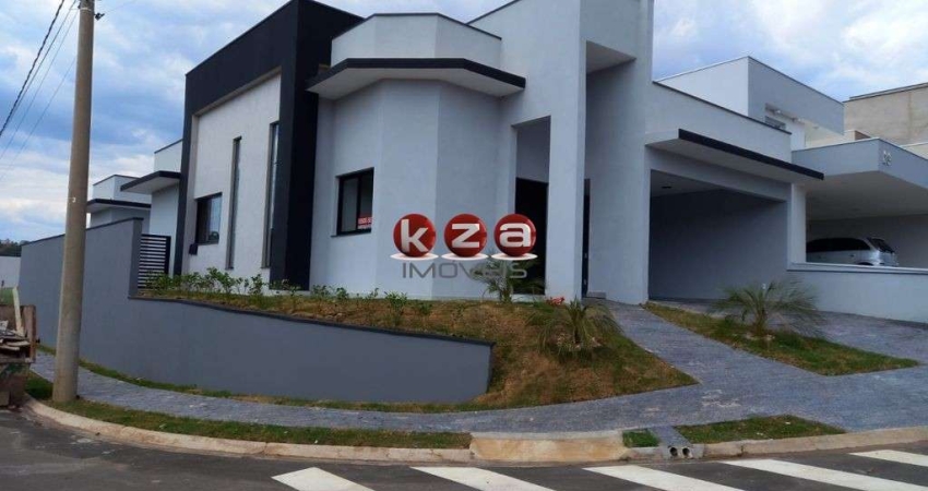 Casa de luxo em condomínio: 3 quartos, 3 suítes, 2 salas, 5 banheiros, 4 vagas, 185m² - Valinhos-SP, Jardim São Marcos.