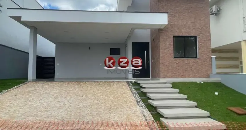 Casa de Luxo em Condomínio: 3 Quartos, 3 Suites, 3 Salas - Campinas-SP, Condomínio Residencial Luzern Swiss Park - 200m²