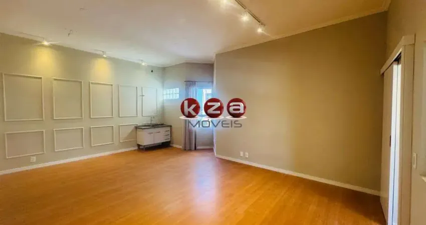 Sala comercial para locação em Valinhos-SP no Jardim Paiquerê: 42m² de área! Ao lado do Colégio Porto Seguro.