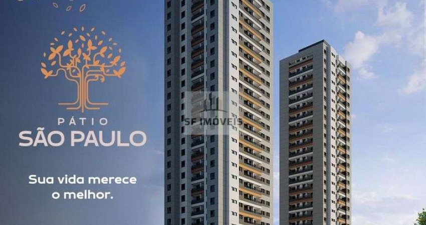Belíssimo apartamento de 65,7m², 2 dormitórios, 1suíte, edifício Pátio São Paulo