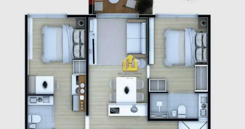 Apartamento com 2 suítes à venda, 53 m² por R$ 428.328 - Petrópolis - Natal/RN