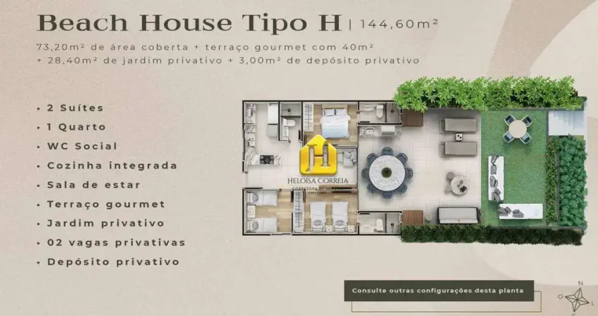 Apartamento com 3 dormitórios à venda por R$ 1.686.000,00 - Búzios - Nísia Floresta/RN