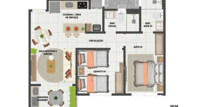 Apartamento com 2 dormitórios à venda, 56 m² por R$ 353.000,00 - Nova Parnamirim - Parnamirim/RN