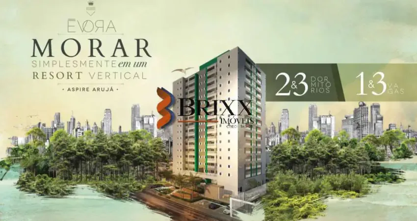 LANÇAMENTO APARTAMENTO NA PLANTA -EDIFÍCIO ÉVORA-ARUJÁ